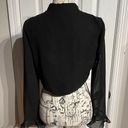 Onyx Nite Chiffon Open Front Shrug Bolero Shawl Coastal Whimsygoth Formal Evening Jacket Women's Black Size 8 Cropped Photo 3