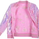 Disney Sequin Bomber Jacket.  Earidescent Jacket. Photo 3