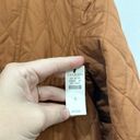 Talbots  Womens Jacket Small Burnt Orange Puffer Quilted Button Pocket Outwerwear Photo 3