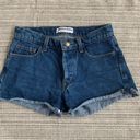 American Apparel Button Fly Jean Shorts 25 Photo 0