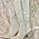 White Cowboy Boots Size 7 Photo 1