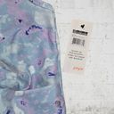 Wildfox  Blue Spill Tie Dye Cropped Wide Strap Twist Women's Active Top Size XL Photo 1