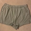 Aerie Olive Green Sweat Shorts Photo 0