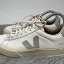 VEJA  Womens T2 White Leather Lace Up Sneakers US Size 8/EUR 39 Photo 1