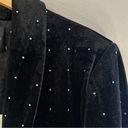 Endless Rose NWT  Velvet Rhinestone Boyfriend Black Oversized Blazer Photo 10