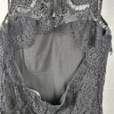 TCEC  Women Dress Size M Black Eyelash Scallop Lace Sleeveless Open Back Cocktail Photo 7