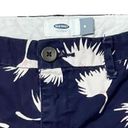 Old Navy  Womens Shorts Size 8 Navy Blue With White Pink Floral Pattern 33X5 Photo 1