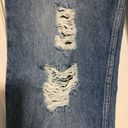 ZARA  distressed ripped jeans medium wash women's size 8 buttonfly high rise Photo 3