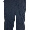 st. john's bay  (12) Petite Black Cargo Capri Crop Pants Photo 1