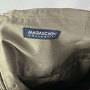 Magaschoni  Tan Satin Knee Length Office Pencil Skirt 8 Photo 3