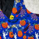 Basic Editions  Vintage Plus Halloween Witch Pumpkin Printed Vest Photo 4