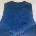 Vintage 90s Don’t Mess With Texas woven denim western cowgirl vest, size large Photo 7