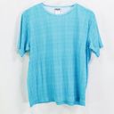 Cabin creek  Blue White Vintage 1990s Gingham Check Plaid Top Photo 1