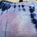 indigo. MARONIE Bamboo Tie Dye Slouchy Hoodie Large  Photo 6