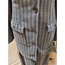 New York & Co. Women Gray Polyester Long Sleeve Jacket & Long Skirt 2 Piece Suit L Photo 3