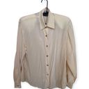 August Silk SZ S 100% silk vintage button down blouse Photo 0