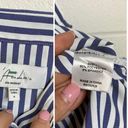 L'Academie L’academie Revolve Blue White Stripe Button Down Tank Tie Front Size Small Photo 12