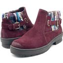 Earth Origins  Tate Bootie Burgundy Suede Boho Knit Ankle Boot Women’s Size 9 Photo 15