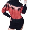 Young Fabulous and Broke  YFB Black Multi Tie Dye Turtleneck Side Zip Mini Dress Tunic Top $198 EUC XS  Photo 11