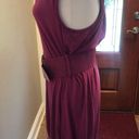 Vintage 1990s Bright Lilac Slip On Dress with Wide Belt Size XL 15/17 Photo 4