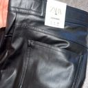 ZARA Leather Black Pants Photo 2