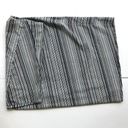 J.Jill  Maxi Skirt Medium Black White Green Diagonal Stripe Stretch Wais… Photo 9