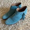 Sam Edelman Blue Suede Chunky Heel Bootie Photo 2