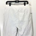 James Perse Standard  Women's White Lined Cropped Button Fly Pants Size 26 Photo 9