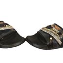 Juicy Couture  Styx Black Embellished Logo Slip On Slides Women Sz 6 Photo 3