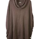 J.Jill  pure Jill cashmere Sleeveless cowl neck tunic poncho sweater brown m/l Photo 0