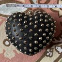 Forever 21 Vintage Y2K Black Heart-box Stud Grommets Chain Whimsygoth Punk Rave Coquette Purse Clutch Doll shoulder club night out festival Kill gold Purse Handbag Photo 2