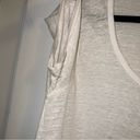 CP Shades  100% Linen Burnout Swoop Neck T-Shirt Cover Up Photo 4