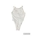 ANDIE NWT  Swim The Paloma Ribbed White One Piece Swimsuit Size L Tall Photo 2