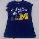 Soffe University of Michigan Let’s Go Blue Mickey Mouse Short Sleeve Photo 0