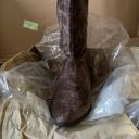 Vintage Havana New  Luna Taupe Sueded Velvet Boots Photo 3