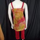 Revolution  Dancewear Burgundy, Red, Yellow, & Green Leotard Photo 4