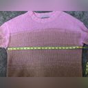 Everlane  the Gradient Alpaca Crew Sweater in Pink Brown Ombré Size Medium Blend Photo 15