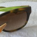 Coach : Brown Tortoise Cortney (L023) Brown/Lime Green Sunglasses-marks on lenses Photo 7