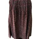 J.Crew  Maroon Paisley 80s Midi Skirt Medium Photo 5