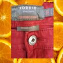 Torrid  Red Boyfriend Straight Vintage Stretch Red Jeans Size 20R Photo 3