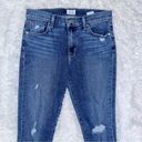 Hudson Jeans HUDSON Natalie Mid Rise Slim Boyfriend Crop Distressed Blue Denim Jeans 29 Photo 2