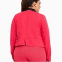 Torrid Ponte Knit Cutaway Blazer Jacket Pink Large 12 Open Front Photo 5