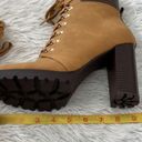 Shoedazzle  Women’s Shandee Lace Up Bootie in Tan size 9 Photo 8