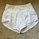 High Rise Running Shorts White Size M Photo 1