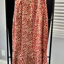 Pretty Little Thing Red Leopard Print Frill Hem Midi Dress Photo 4