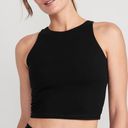 Old Navy NEW  Active Light Support PowerChill Longline
Sports Bra in Black Jack Photo 0