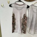 Chaser  Bundle of 2 Lightweight Semi Sheer Acid Washed Sleeveless Floral Tanks S Photo 8