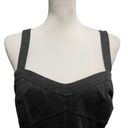 CAbi  Gray Ponte bustier peplum top style #552. Size 6 Photo 3