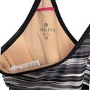 Athleta  Shorebreak Tank Top Black Space Dye Athleisure Swim Workout Medium Tall Photo 2