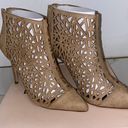 BCBGeneration NIB $119  Sand Dollar Hanie Laser Cut Padded 4.5” Heel Bootie 6.5 Photo 2